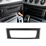 Adesivo decorativo in tinta unita per pannello CD di controllo centrale in fibra di carbonio per auto per BMW Z4 2009-2015, Central Control CD Panel Sticker(Solid Color)