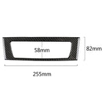 Adesivo decorativo in tinta unita per pannello CD di controllo centrale in fibra di carbonio per auto per BMW Z4 2009-2015, Central Control CD Panel Sticker(Solid Color)