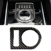 Adesivo decorativo per display ingranaggi auto in fibra di carbonio per Jaguar F-PACE, Gear Display