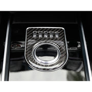 Adesivo decorativo per display ingranaggi auto in fibra di carbonio per Jaguar F-PACE, Gear Display