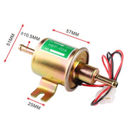 HEP-02A Pompa del carburante elettrica a bassa pressione in linea per auto universale 12V, 12V (Gold), 12V (Silver)