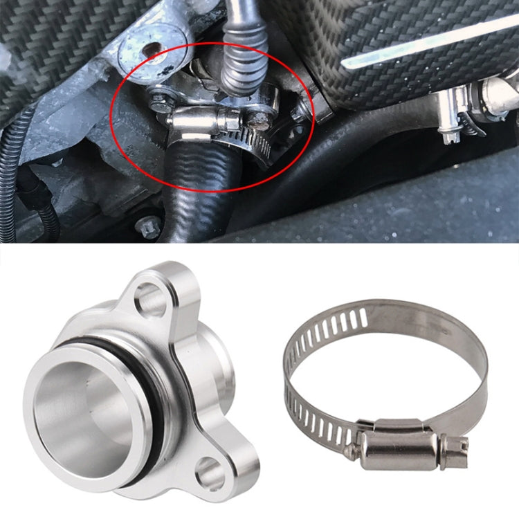 Adattatore tubo acqua auto per BMW 335i 28 mm silver