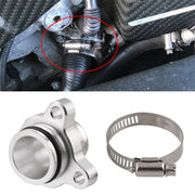 Adattatore per tubo flessibile dell'acqua per auto con morsetti per BMW 335i, dimensioni: 28 mm, Silver