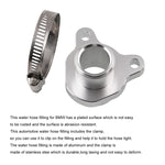 Adattatore tubo acqua auto per BMW 335i 28 mm silver