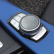 Manopola multifunzione modificata Pulsante IDRIVE Adesivo decorativo per BMW Serie 1 2 3 5 X1 X3 X5 X6, Five Button Bticker