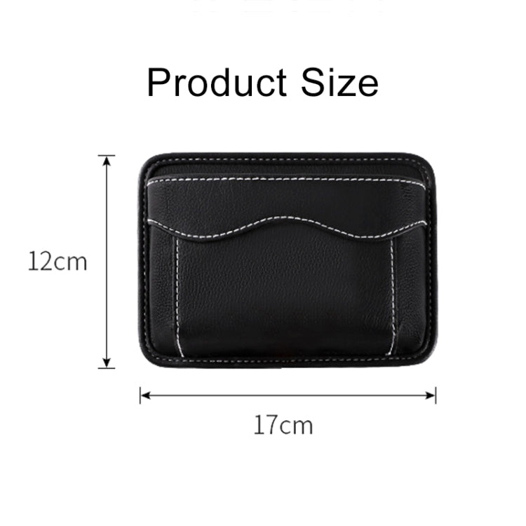 Borsa portaoggetti per auto in pelle PU 12x17 cm