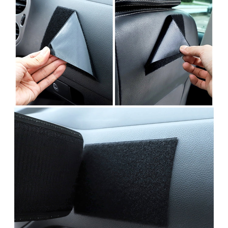 Borsa portaoggetti per auto in pelle PU 12x17 cm