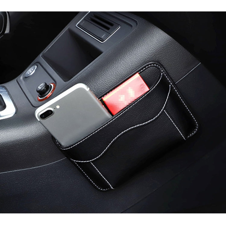 Borsa portaoggetti per auto in pelle PU 12x17 cm