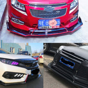 2 PZ Adesivo per modifica auto Circondato Asta Leva Barre anteriori e posteriori Fisse Labbro anteriore Pala posteriore, Lunghezza: 15 cm, 15cm (Silver), 15cm (Red), 15cm (Blue), 15cm (Carbon Fiber Black), 15cm (Colour), 15cm (Black)