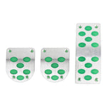 Set di coperture per pastiglie freno a pedale per auto con cambio automatico antiscivolo piccolo luminoso 3 in 1, 3 in 1