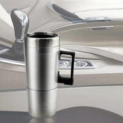 Bollitore elettrico per auto DC 12V in acciaio inossidabile Tazza riscaldata con caricatore accendisigari, capacità: 300ML, DC 12V