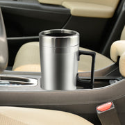 Bollitore elettrico per auto DC 12V in acciaio inossidabile Tazza riscaldata con caricatore accendisigari, capacità: 300ML, DC 12V