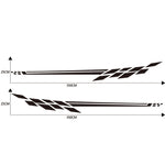 Adesivo decorativo auto in PVC serie Plaid 350x25 cm