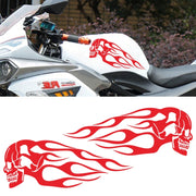 Adesivo decorativo per auto con testa di teschio in stile motociclistico, D-712