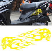 Adesivo decorativo per auto con testa di teschio in stile motociclistico, D-712