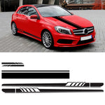 Adesivo decorativo auto in PVC con cappuccio a strisce