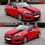 Adesivo decorativo auto in PVC con cappuccio a strisce