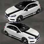 Adesivo decorativo auto in PVC con cappuccio a strisce