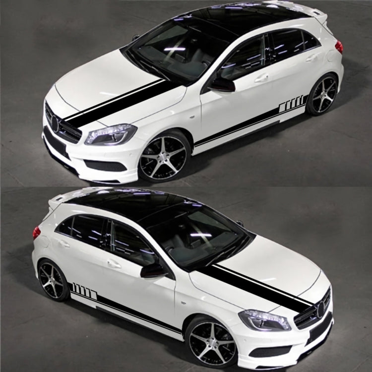 Adesivo decorativo auto in PVC con cappuccio a strisce