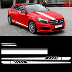 Adesivo decorativo auto in PVC con cappuccio a strisce