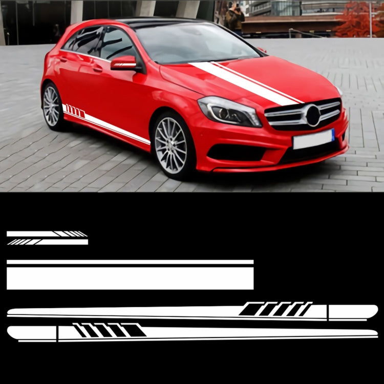 Adesivo decorativo auto in PVC con cappuccio a strisce