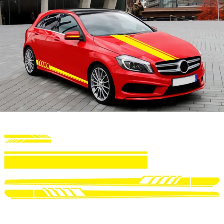 Adesivo decorativo auto in PVC con cappuccio a strisce