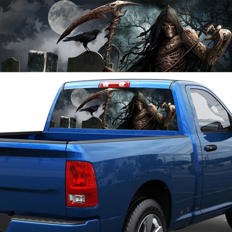 Adesivo decorativo per finestrino auto falce e morte 168x74 cm