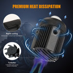 2 pezzi DC9-36V / 20W / 6000K / 3000K / 2000LM Fari / fendinebbia a doppio colore per motocicli, 20W