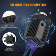 2 pezzi DC9-36V / 20W / 6000K / 3000K / 2000LM Fari / fendinebbia a doppio colore per motocicli, 20W