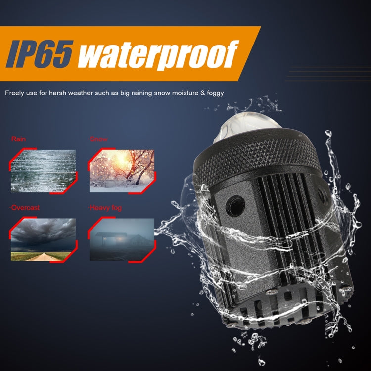 2 pezzi DC9-36V / 20W / 6000K / 3000K / 2000LM Fari / fendinebbia a doppio colore per motocicli, 20W