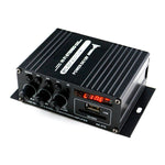 AK370 Amplificatore audio HIFI Bluetooth per uso domestico/auto da 12 V con telecomando, AK370