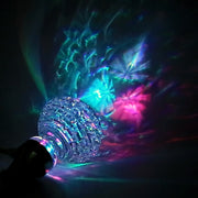 Pomello del cambio universale per testa ingranaggi in cristallo a forma di nido per auto con luce, 4