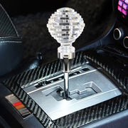 Pomello del cambio universale per testa ingranaggi in cristallo a forma di nido per auto con luce, 4