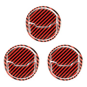 Adesivo decorativo per telaio di uscita dell'aria centrale in fibra di carbonio per auto 9 in 1 per Ford Mustang, Central Air Outlet Frame