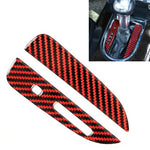 Adesivo decorativo per posizione cambio auto in fibra di carbonio 2 in 1 per Ford Mustang, Gear Position