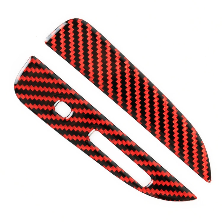 Adesivo decorativo per posizione cambio auto in fibra di carbonio 2 in 1 per Ford Mustang, Gear Position