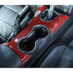 Adesivo decorativo per pannello tazza acqua in fibra di carbonio per auto per Ford Mustang, Water Cup Panel