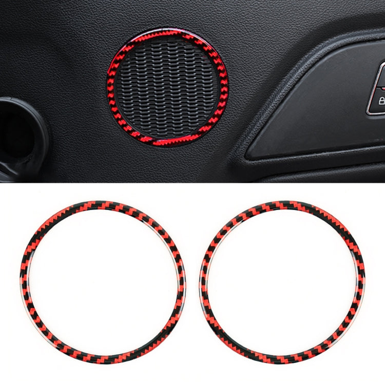 Adesivo anello clacson porta in fibra di carbonio per Ford Mustan