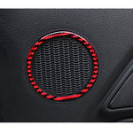 Adesivo anello clacson porta in fibra di carbonio per Ford Mustan