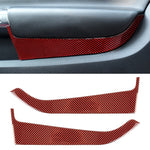 Adesivo decorativo per pannello porta in fibra di carbonio 2 in 1 per Ford Mustang, Door Panel