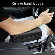 Tappetino per bracciolo per auto con cuscino avvolto in pelle PU universale da 2 pezzi con scatola di immagazzinaggio, 2pcs(Black), 2pcs (Black Red), 2pcs(Black White), 2pcs(Grey), 2pcs(Beige), 2pcs(Brown)