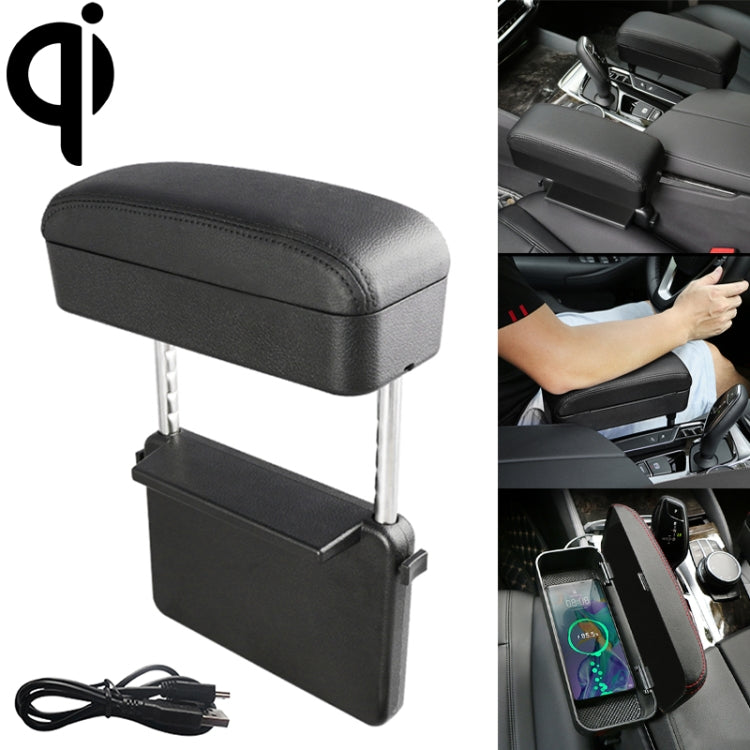 Caricatore wireless Qi universale per auto con tappetino in pelle