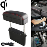 Caricatore wireless Qi universale per auto con tappetino in pelle