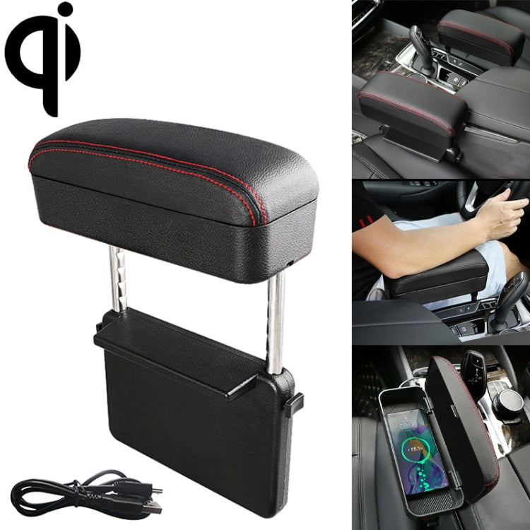 Caricatore wireless Qi universale per auto con tappetino in pelle