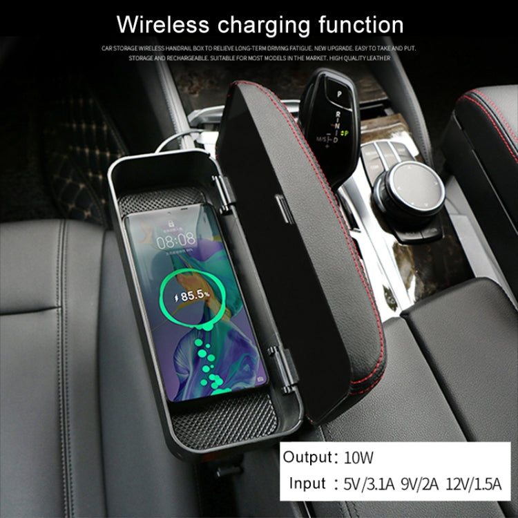 Caricatore wireless Qi universale per auto con tappetino in pelle