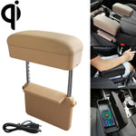 Caricatore wireless Qi universale per auto con tappetino in pelle