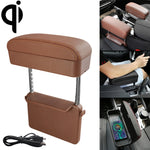Caricatore wireless Qi universale per auto con tappetino in pelle