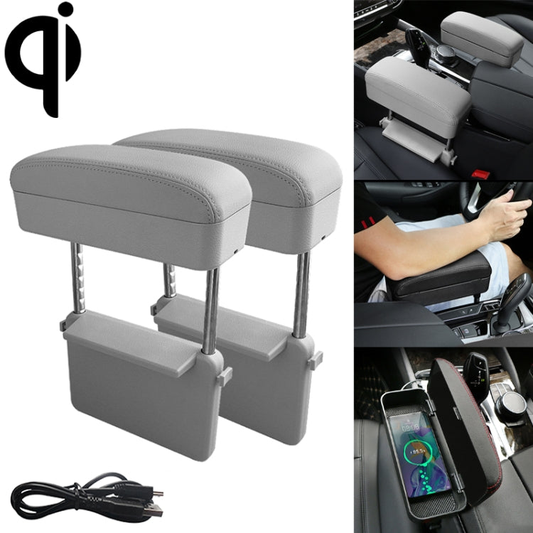 Caricatore wireless Qi universale per auto con cuscino bracciolo