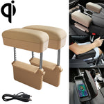 Caricatore wireless Qi universale per auto con cuscino bracciolo