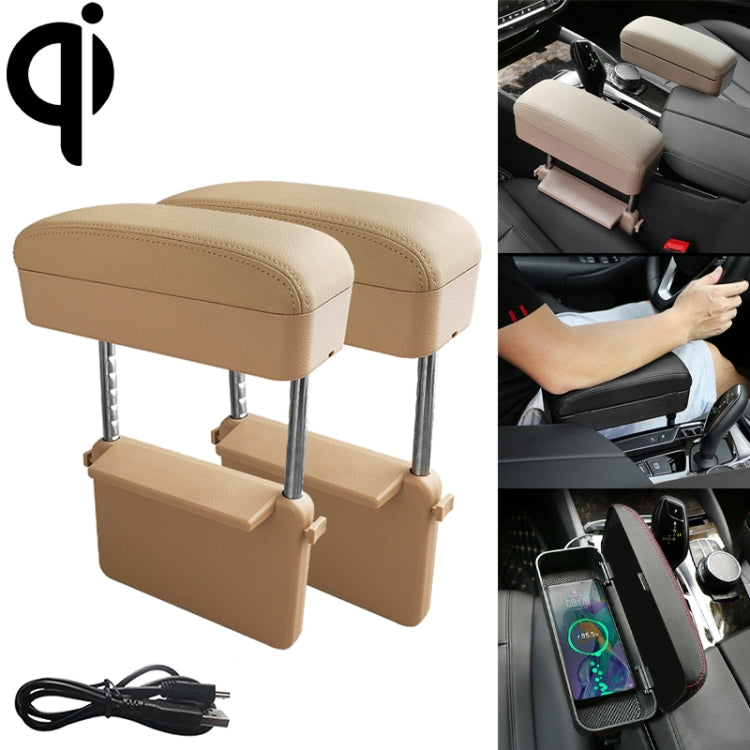 Caricatore wireless Qi universale per auto con cuscino bracciolo